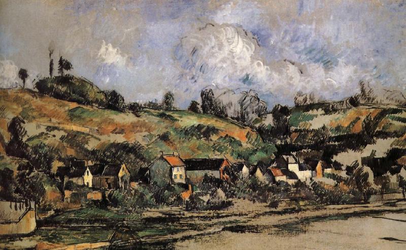 Paul Cezanne Pang Schwarz map of the villages near Sweden oil painting art
